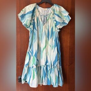 Elan Blue & Green mini dress women’s M